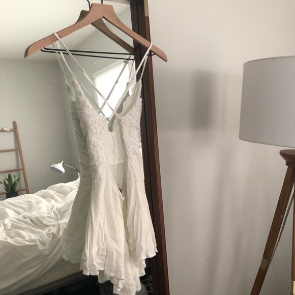 Lulus Star Spangled Ivory Backless Lace Romper - Picture 4 of 5